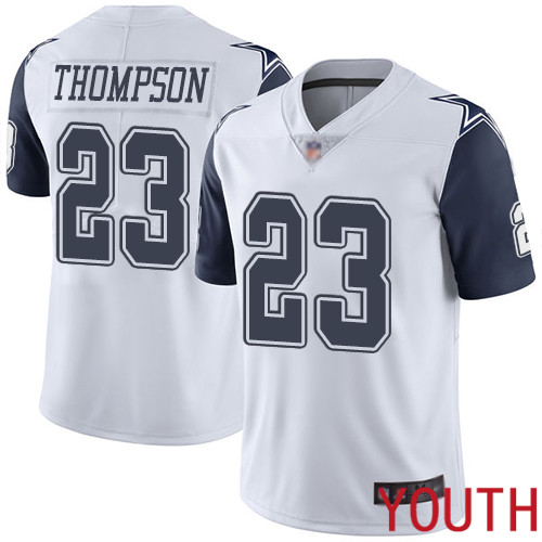 Youth Dallas Cowboys Limited White Darian Thompson 23 Rush Vapor Untouchable NFL Jersey